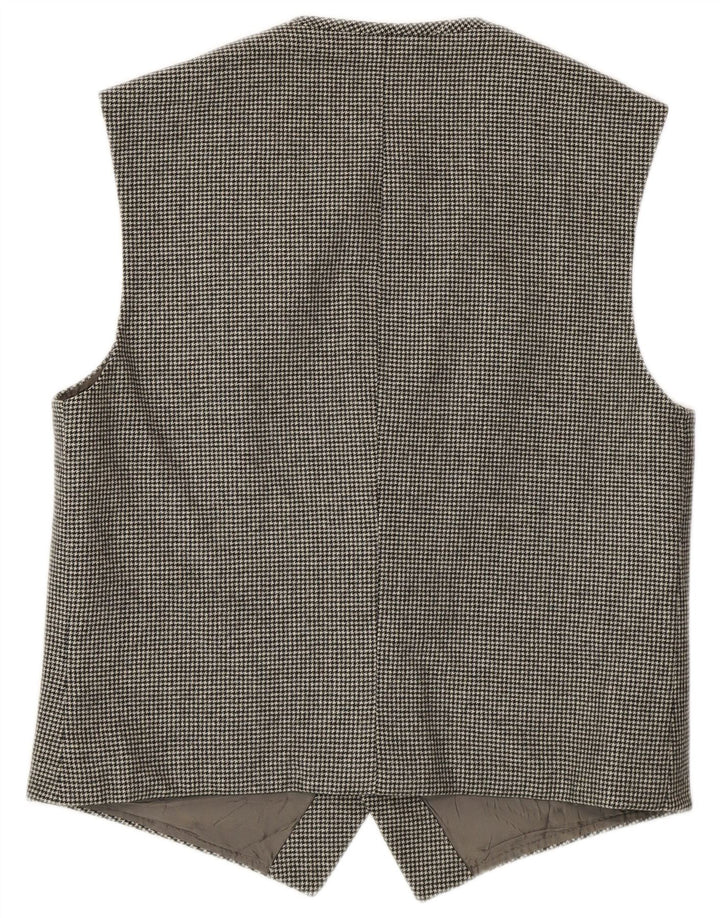 Gilet vintage da uomo piccolo pied de poule grigio