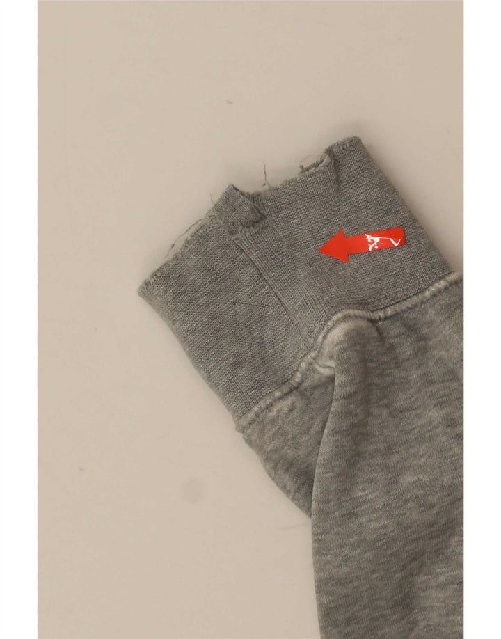 Felpa Nike da uomo in cotone chiazzato grigio medio