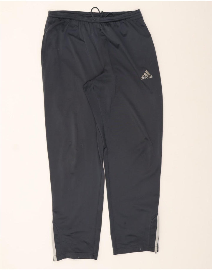 ADIDAS Mens Tracksuit Trousers UK 40/42 Medium  Navy Blue Polyester Vintage Adidas and Second-Hand Adidas from Messina Hembry 