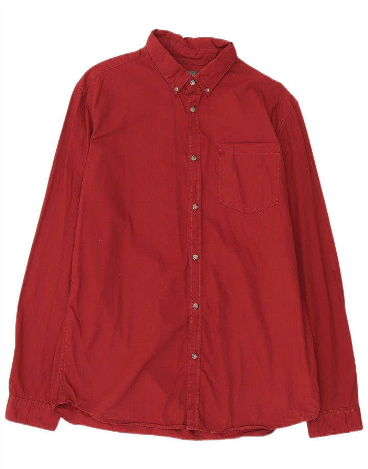 JACK & JONES Camicia da uomo XL Rossa in cotone