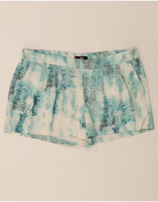 MOSSIMO Womens Hot Pants Large W36  Blue Tie Dye Polyester