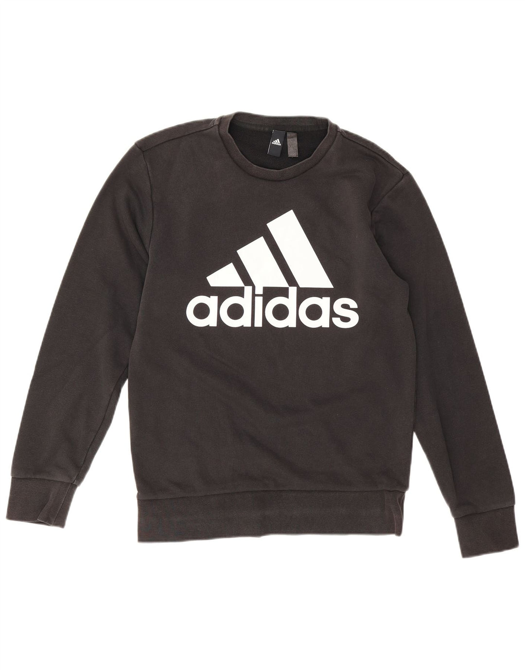Felpa grafica da uomo Adidas Maglione piccolo cotone nero