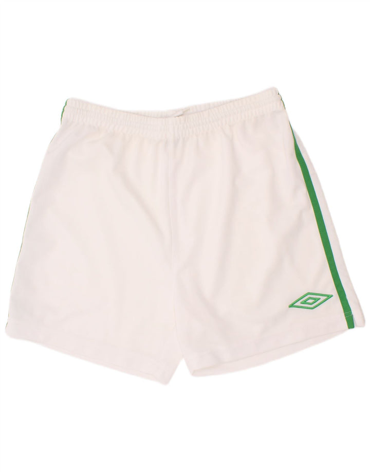 Pantaloncini sportivi da bambino Umbro 13-14 anni bianchi