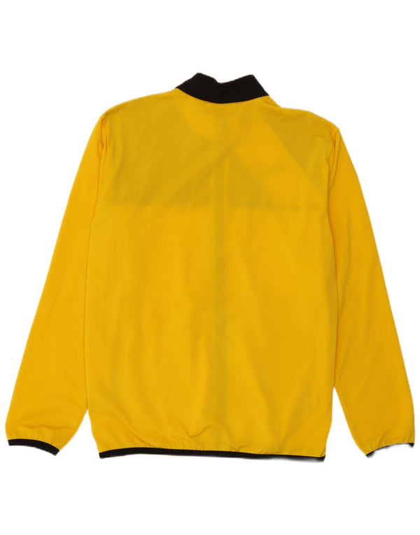 Giacca da tuta da uomo Puma in poliestere color block giallo medio