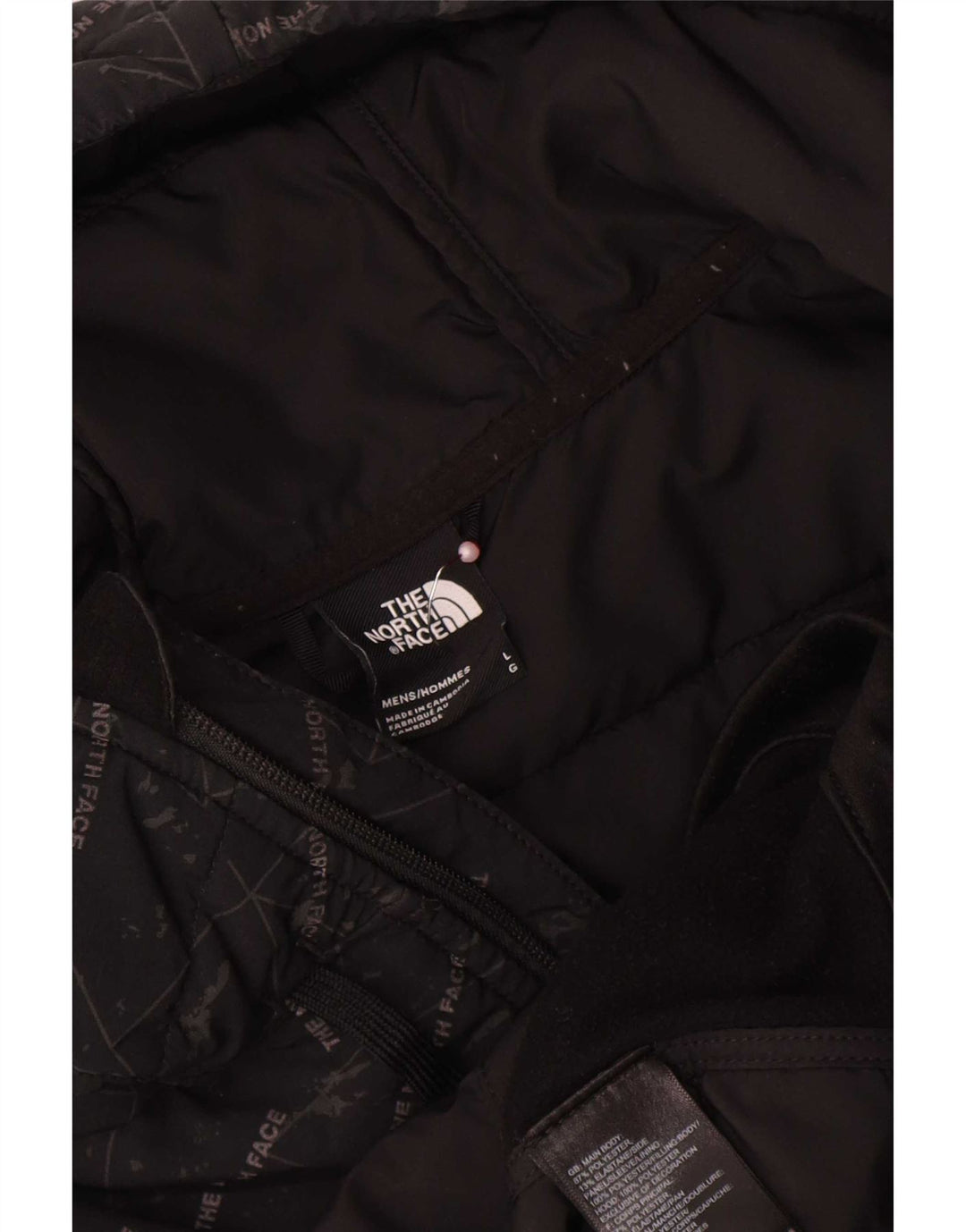 Giacca da ginnastica imbottita grafica da uomo The North Face grande nera