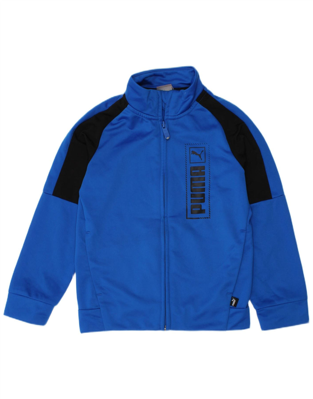 Giacca da ginnastica grafica da ragazzo Puma 5-6 anni Blu Colourblock