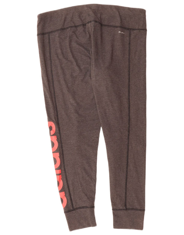 Leggings Adidas Climalite Graphic da donna UK 20/22 XL Poliestere grigio