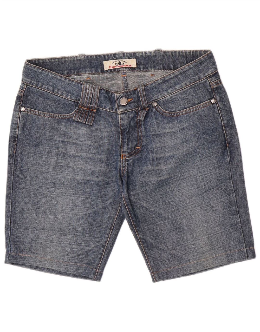 Pantaloncini di jeans da donna Fornarina W30 cotone blu medio