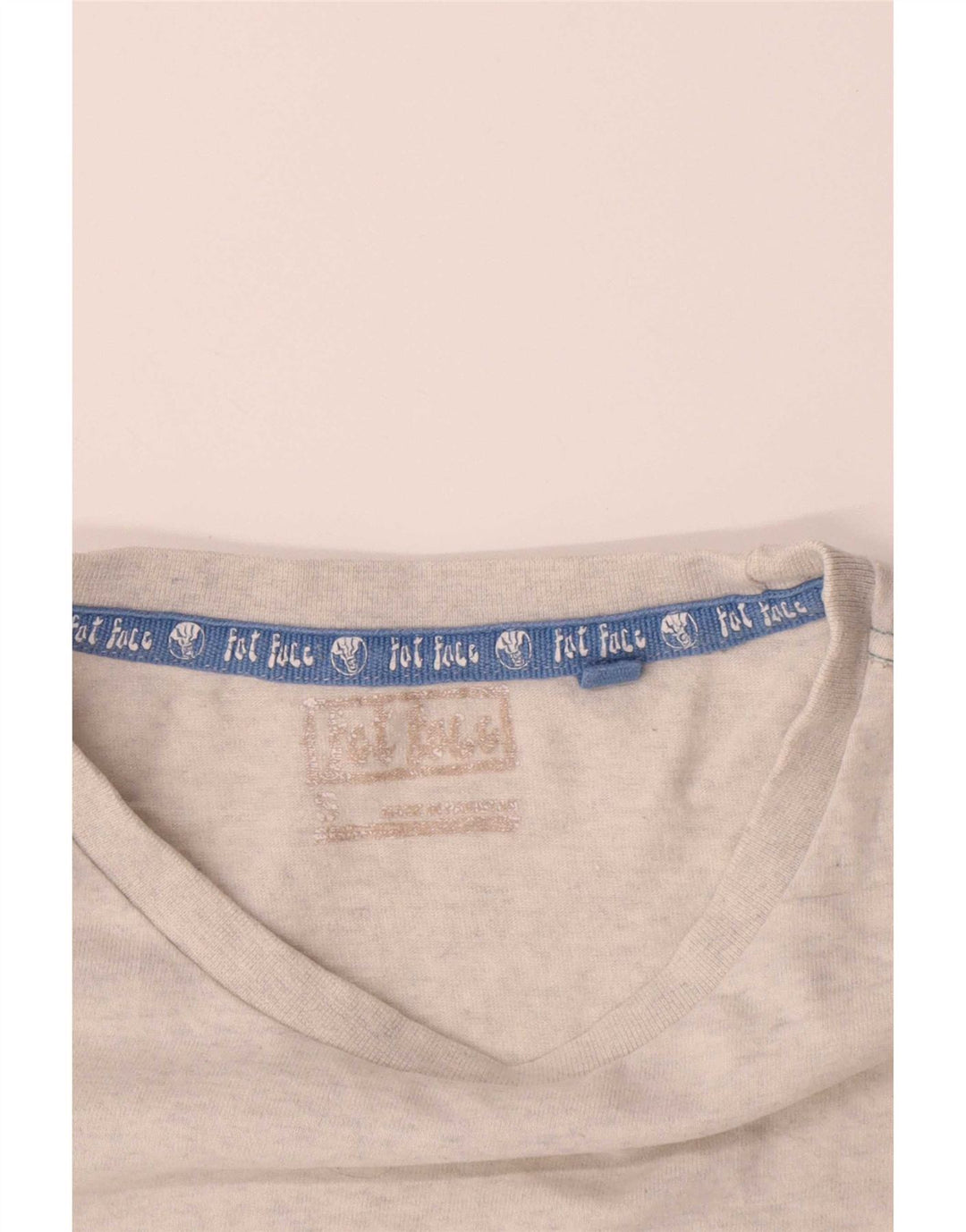 T-shirt grafica da uomo Fat Face Top piccola grigia