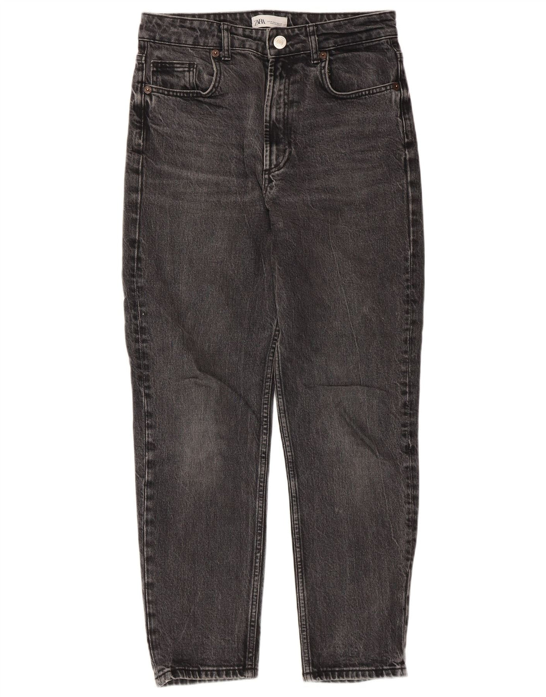 Jeans larghi da donna Zara EU 38 piccoli W28 L27 grigi