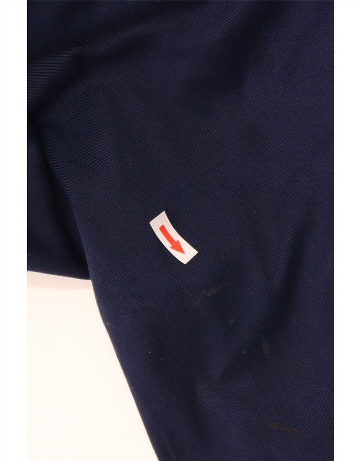 DICKIES Pantaloni chino affusolati da uomo W48 L32 poliestere blu navy