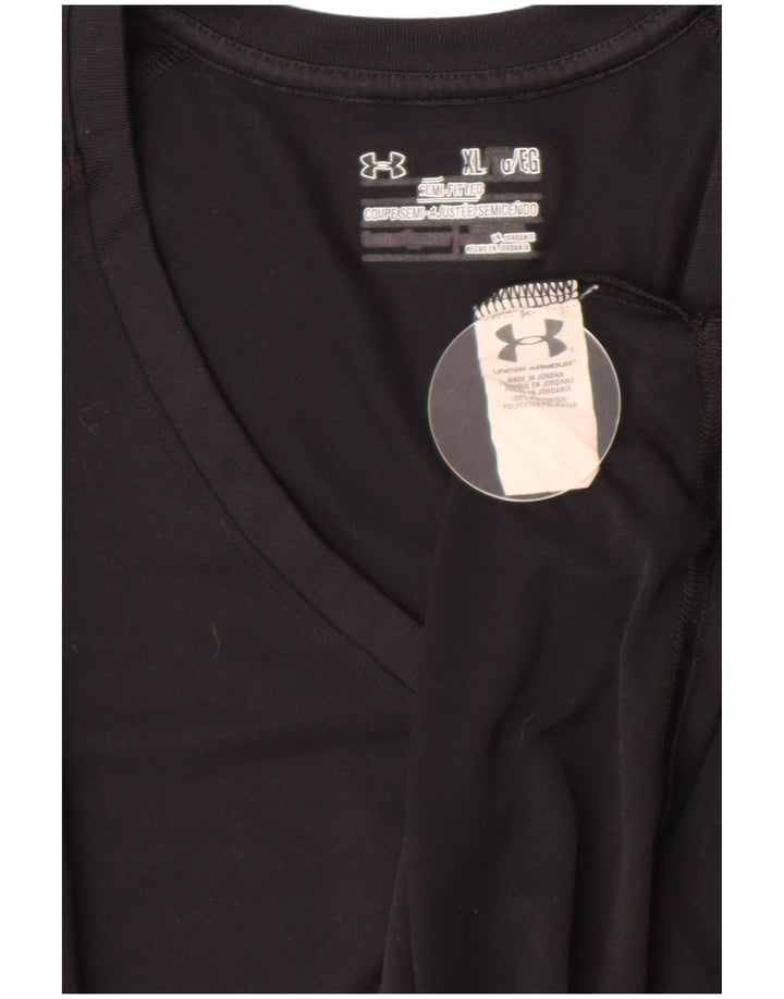 Maglietta da donna Under Armour Top UK 18 XL poliestere nero
