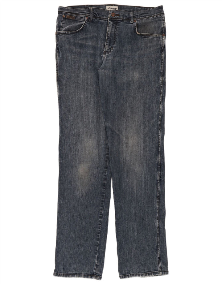 Jeans dritti da uomo Wrangler Texas W36 L36 cotone blu
