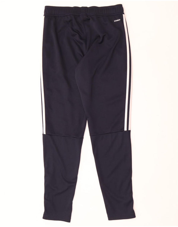 Pantaloni da tuta Adidas Aeroready da uomo medio poliestere blu navy