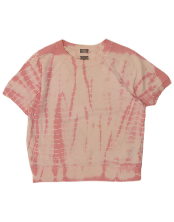 Felpa da donna a maniche corte Gap Jumper UK 10 Small Pink Tie Dye