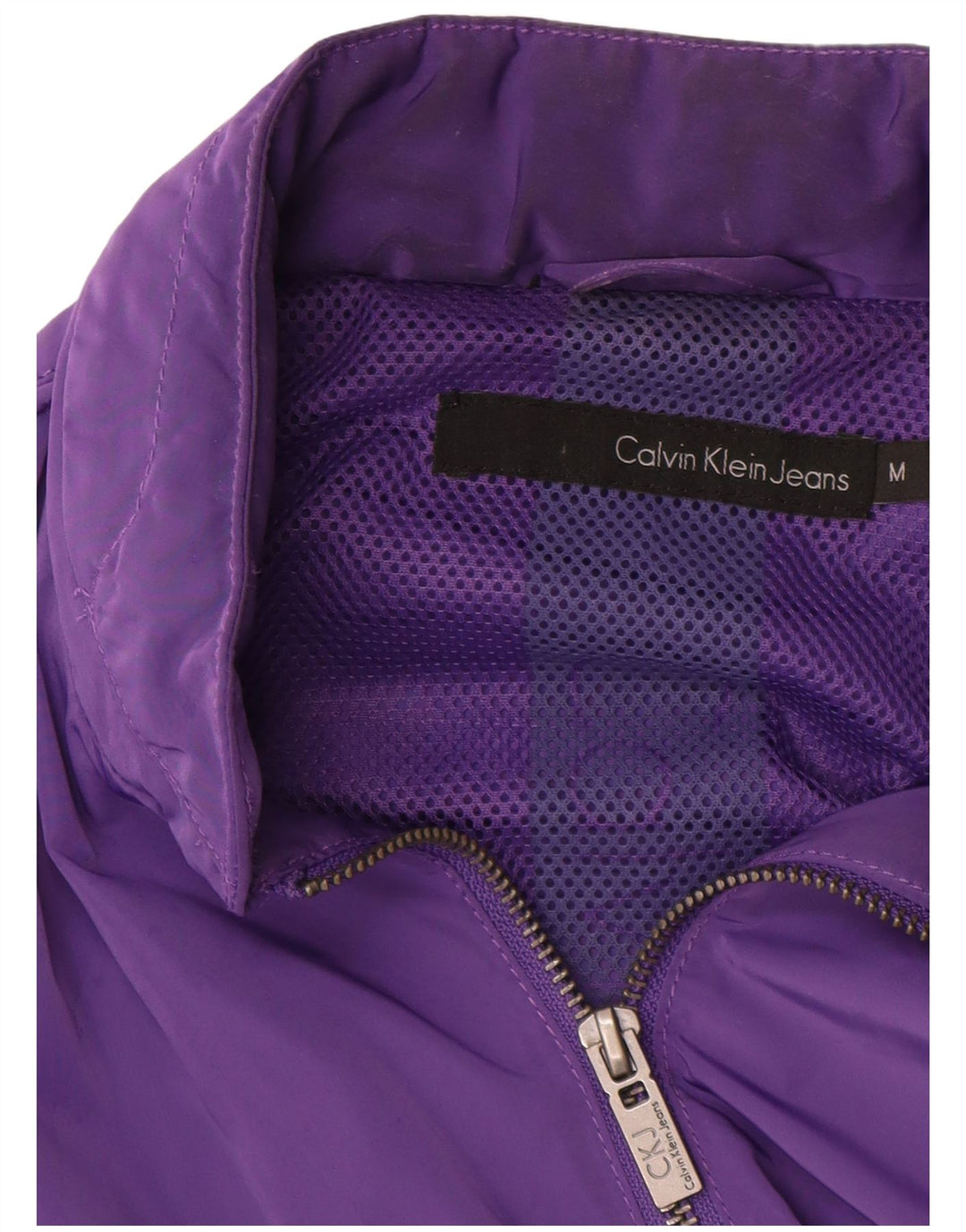 Giacca bomber grafica da donna Calvin Klein Jeans UK 14 viola medio