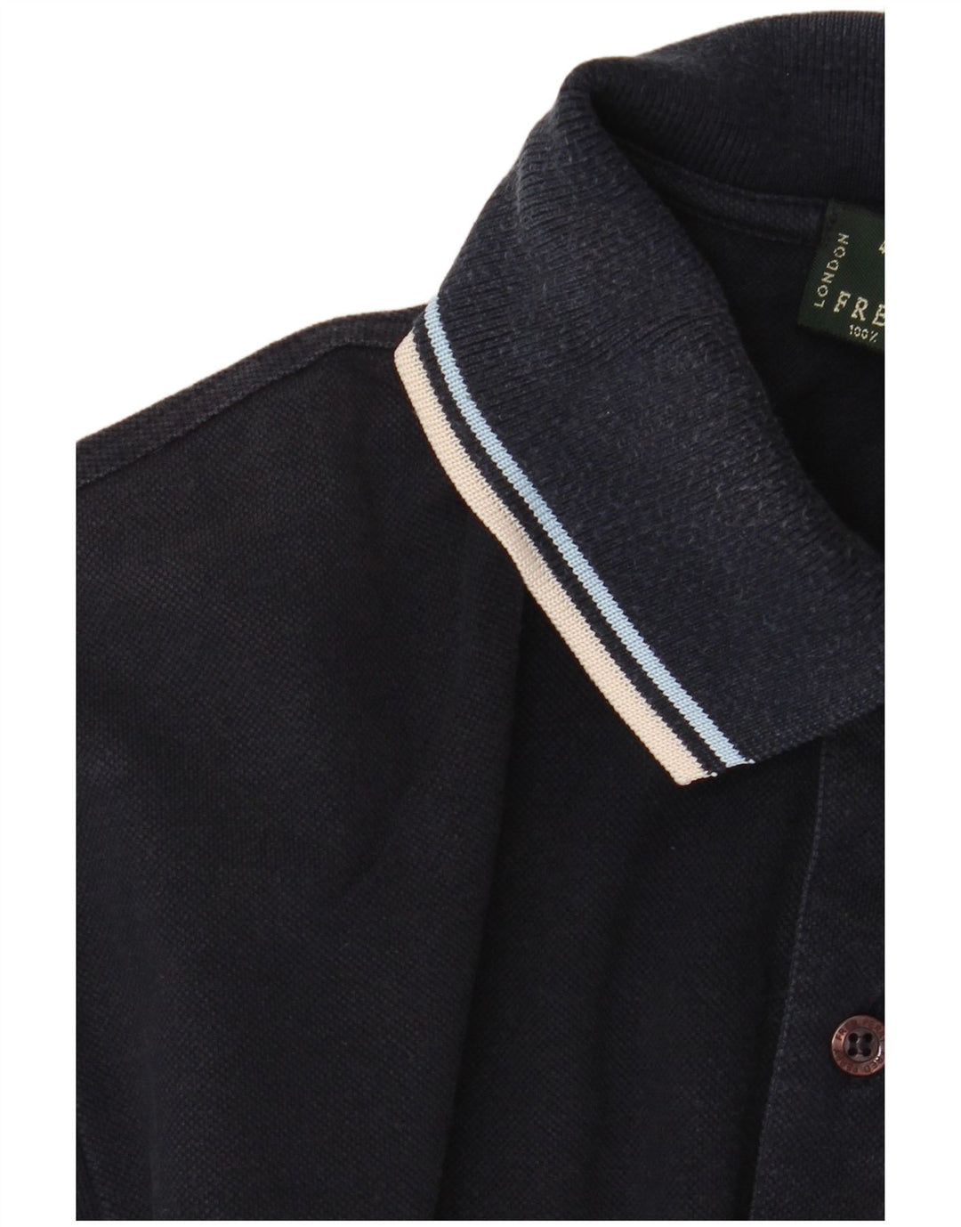 Polo da uomo Fred Perry grande in cotone blu navy
