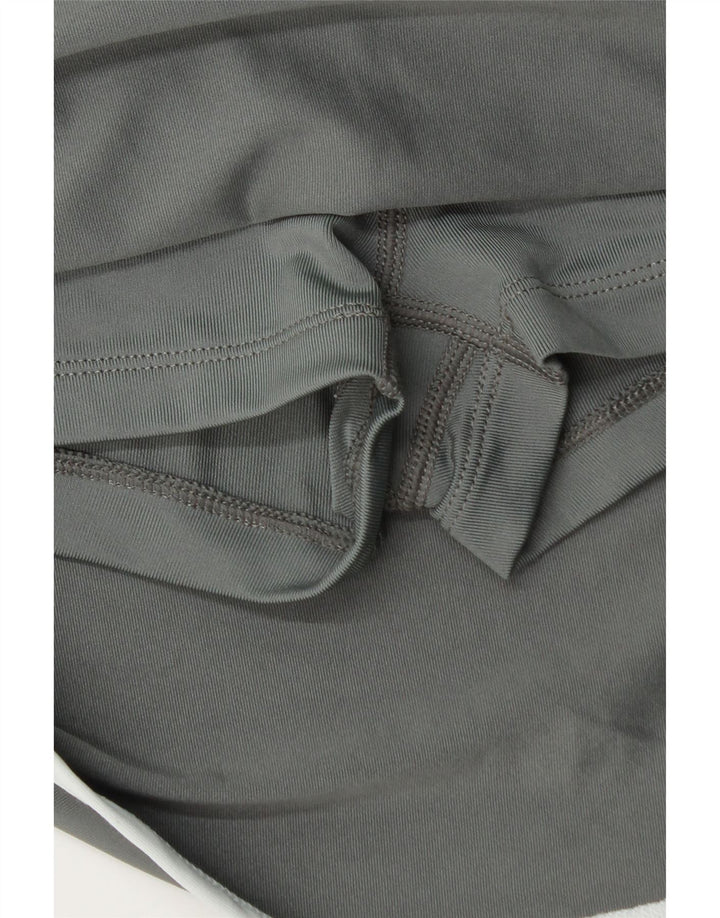 Gonna Nike Dri Fit da donna UK 14 grande poliestere color block grigio