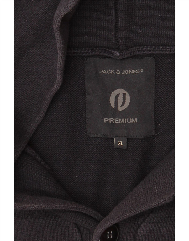 JACK & JONES Maglione cardigan premium da uomo XL blu navy