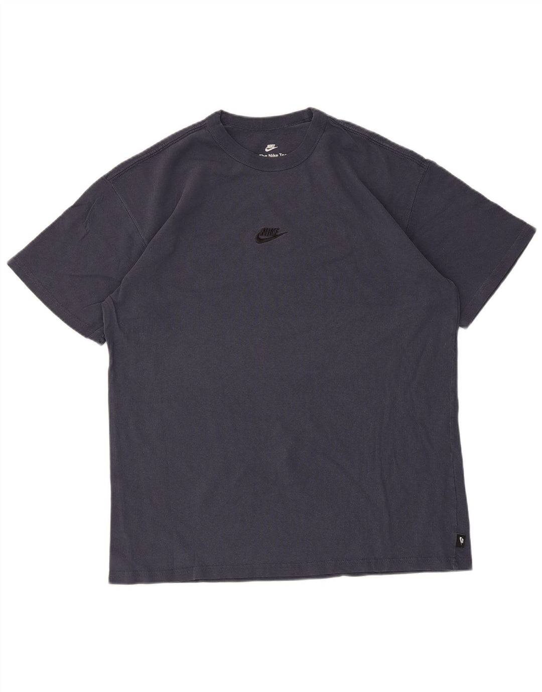 T-shirt Nike da uomo vestibilità ampia, top in cotone blu navy medio