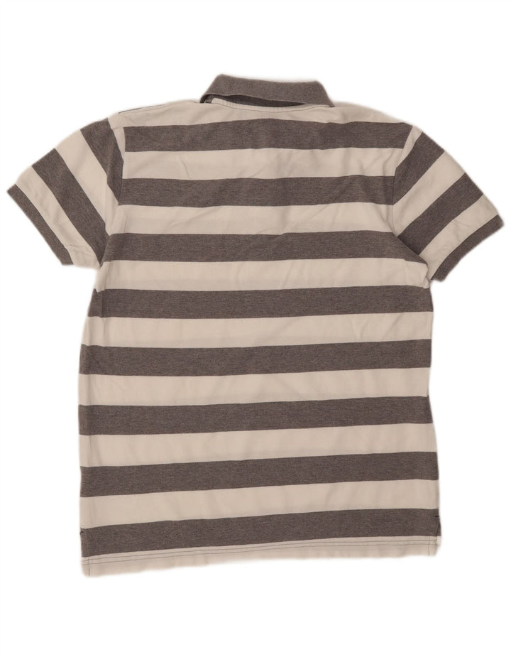 Polo da uomo Gap grande in cotone a righe grigie