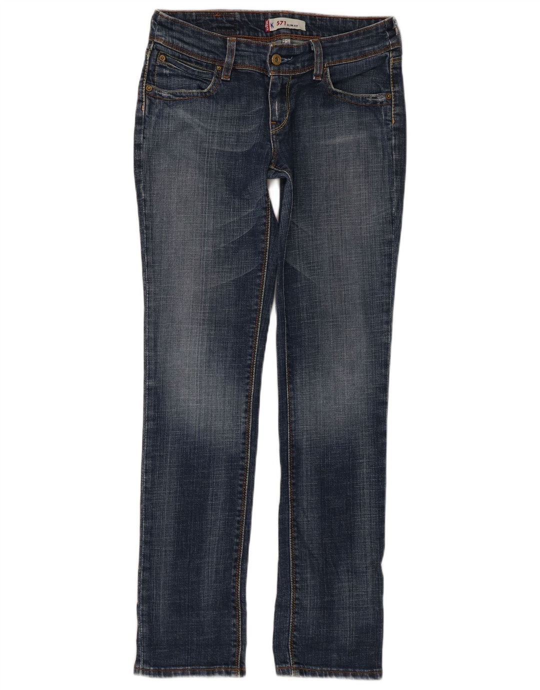 Jeans Levi's 571 Slim da donna W28 L30 in cotone blu