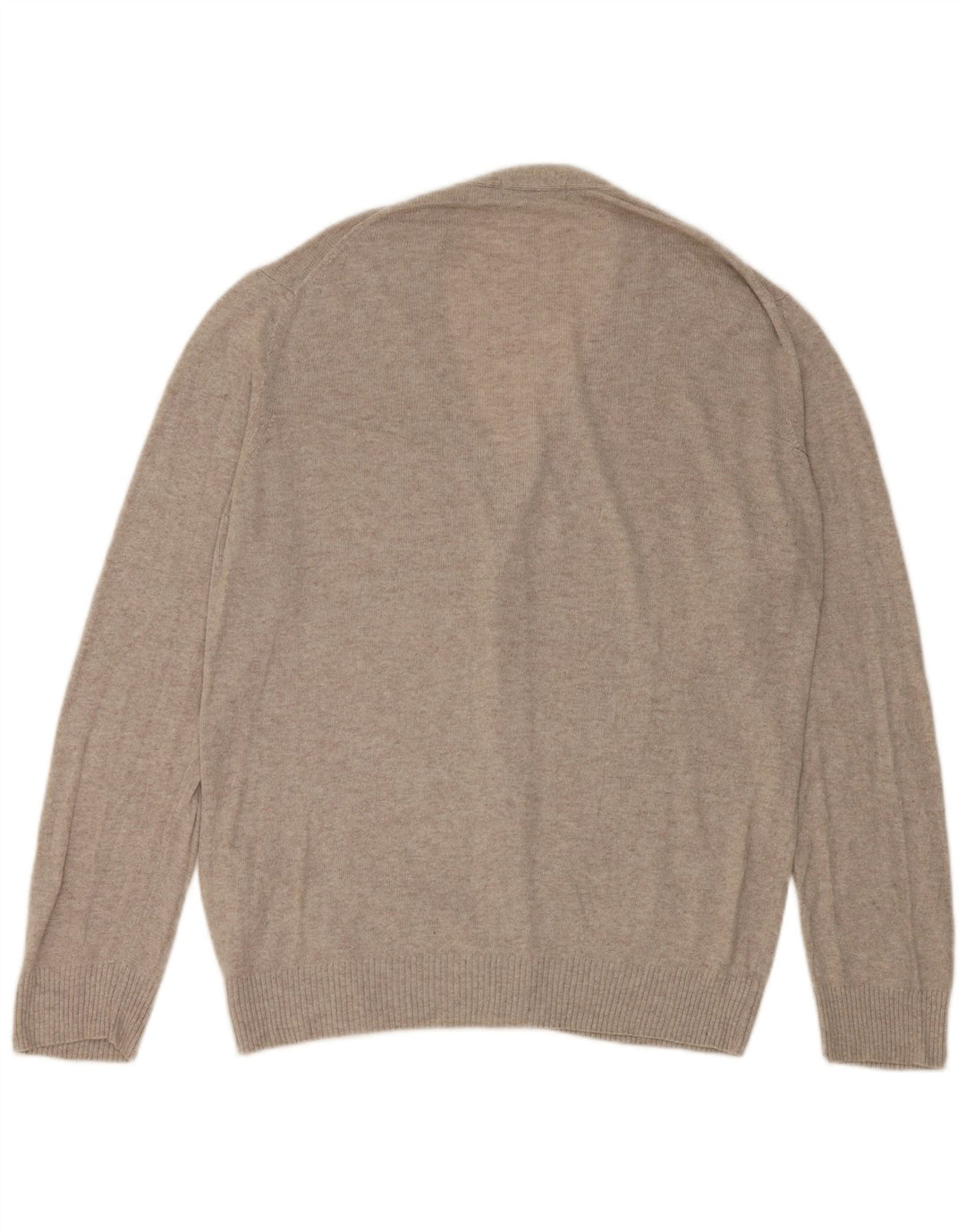 Maglione cardigan da uomo Zara grande in viscosa screziata grigia