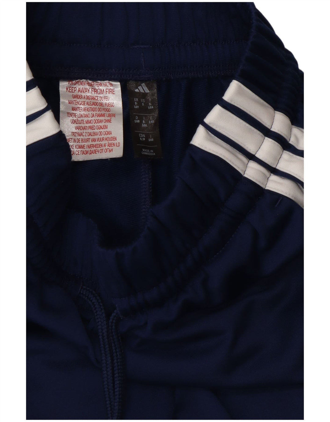 Pantaloni della tuta ADIDAS da ragazzo Climacool 9-10 anni in poliestere blu navy