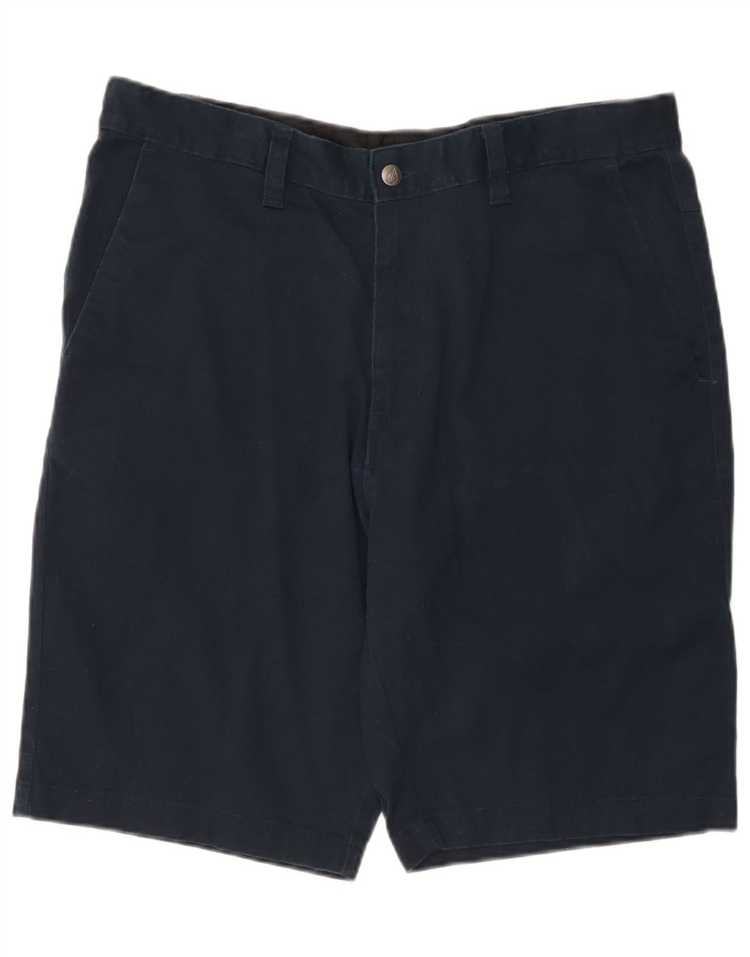 Pantaloncini chino da uomo Volcom W36 grandi in cotone blu navy