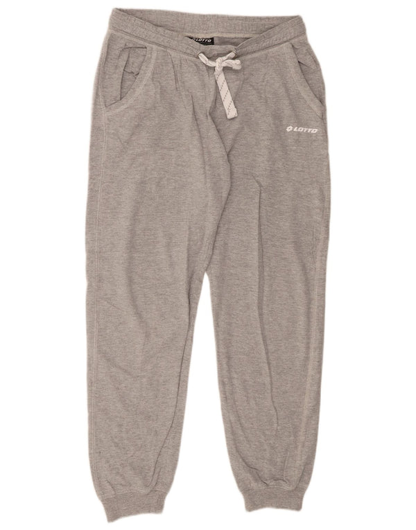 Pantaloni da tuta da donna Lotto Joggers UK 14 Cotone screziato grigio medio