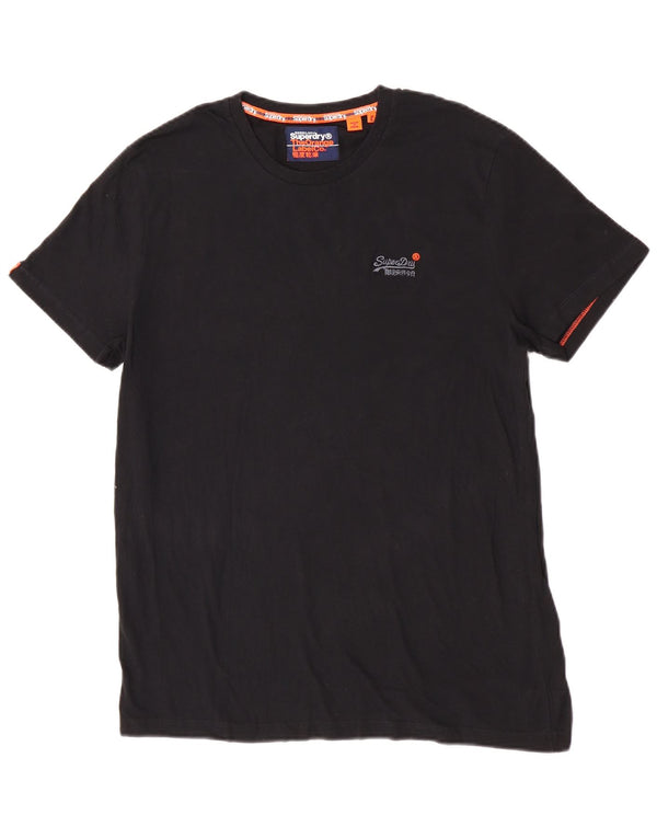 T-shirt da donna Superdry Top UK 18 XL cotone nero