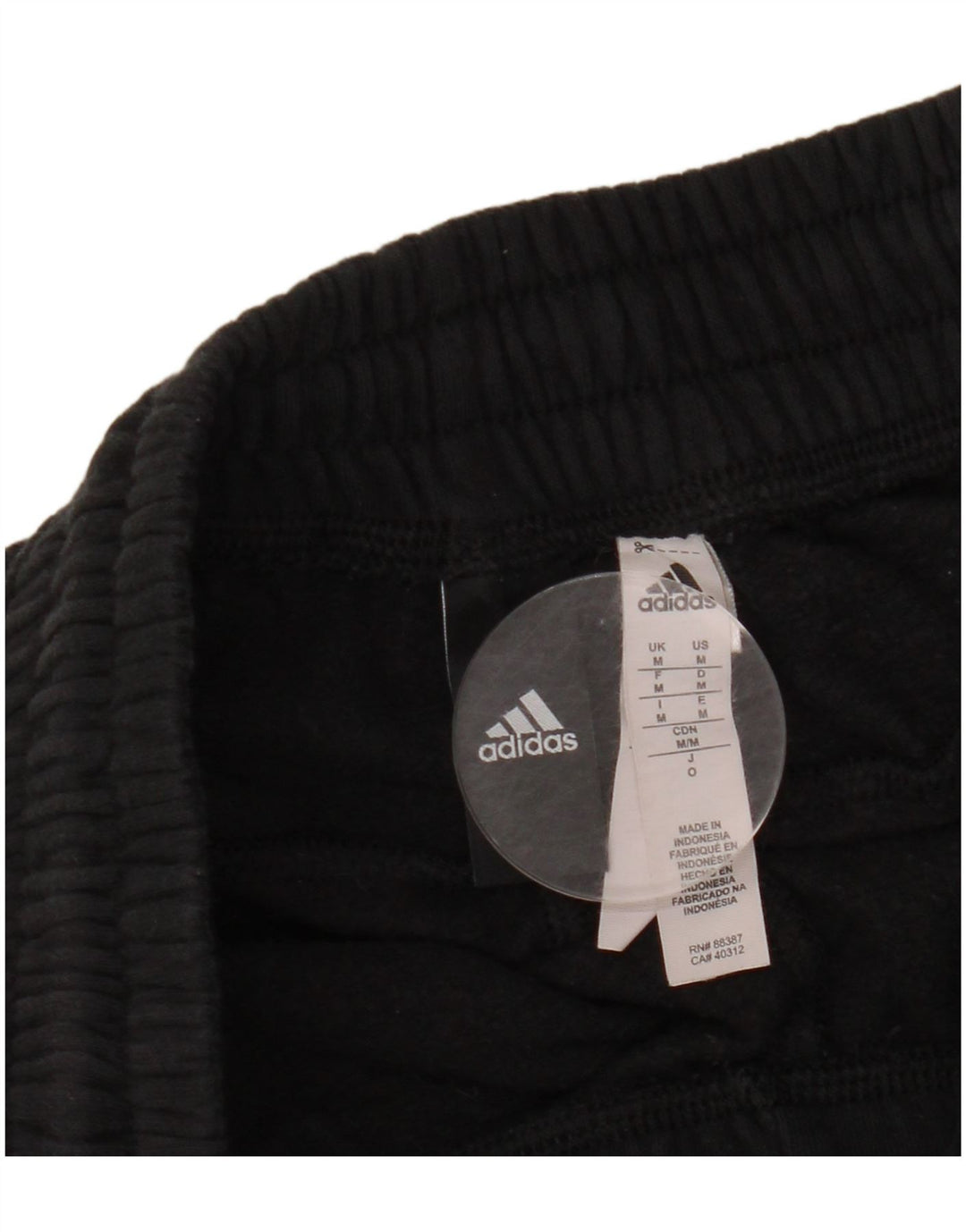 Pantaloni da tuta da uomo ADIDAS medio cotone nero