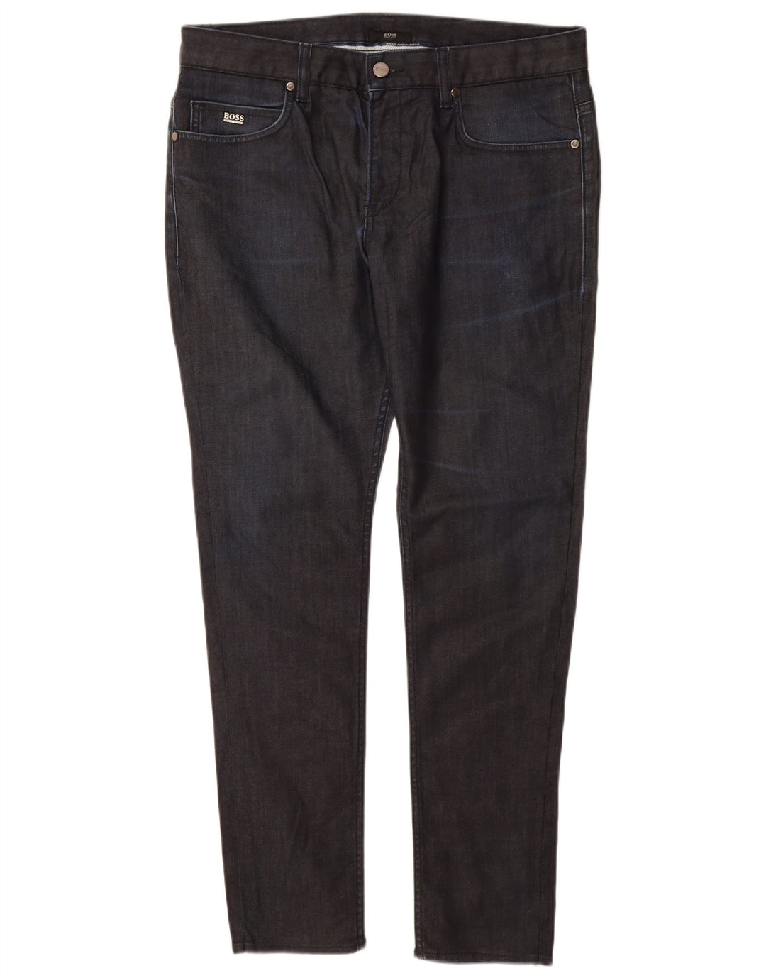 Jeans skinny da uomo Hugo Boss W34 L30 cotone blu navy