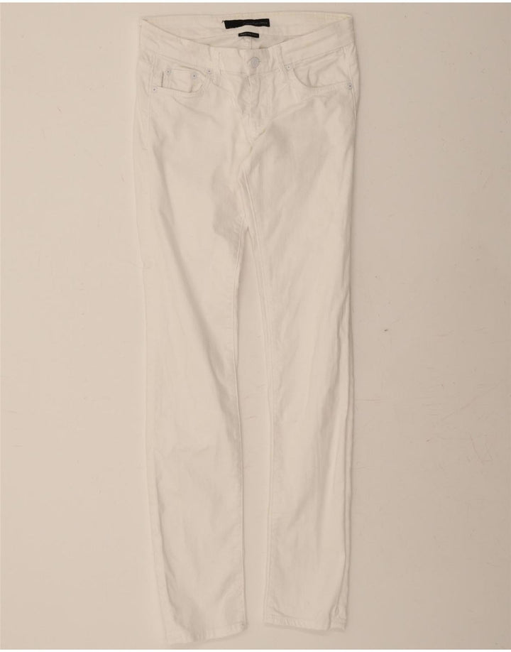 CALVIN KLEIN Womens Regular Skinny Jeans W26 L32 White Cotton Vintage Calvin Klein and Second-Hand Calvin Klein from Messina Hembry 
