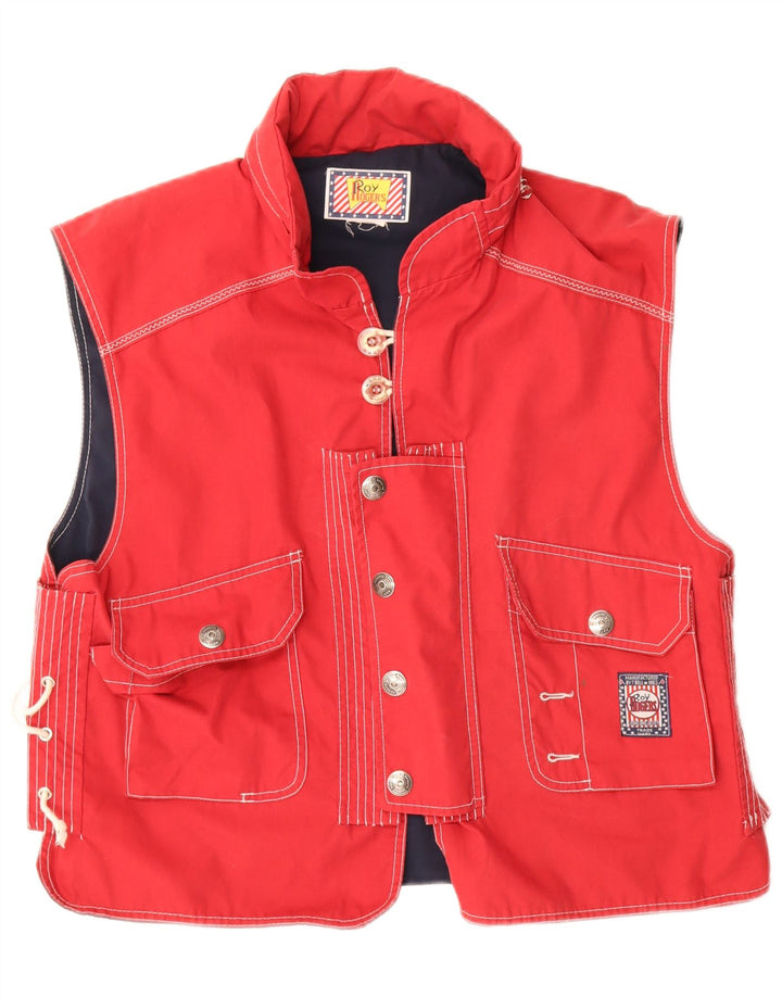 Gilet con cappuccio da uomo Roy Rogers UK 38 medio rosso