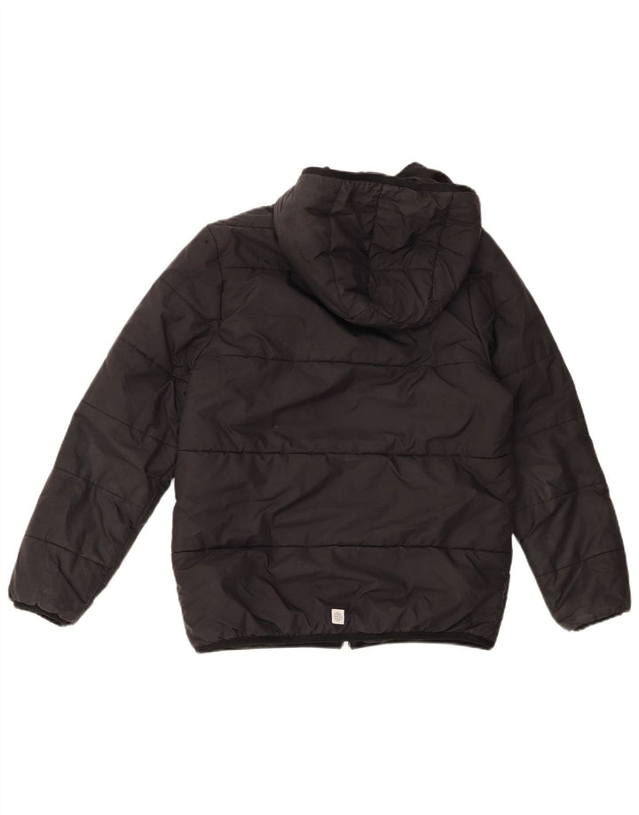 Giacca imbottita con cappuccio Adidas da ragazzo 11-12 anni in poliestere nero