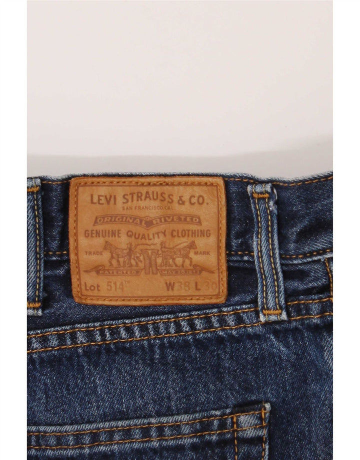 Levi's Uomo 514 Jeans dritti W38 L30 Cotone blu