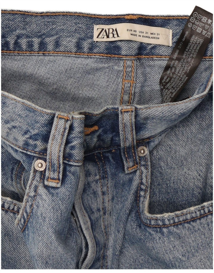 Jeans corti da uomo ZARA EU 40 medio W31 L25 cotone blu