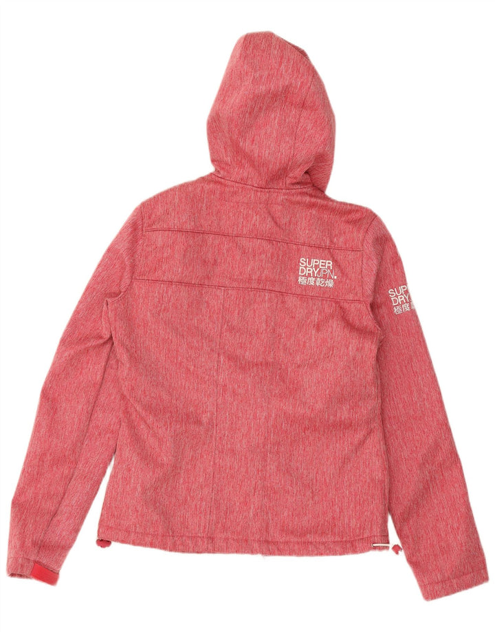 Giacca a vento con cappuccio Windtrekker da donna SUPERDRY UK 10 piccola rossa
