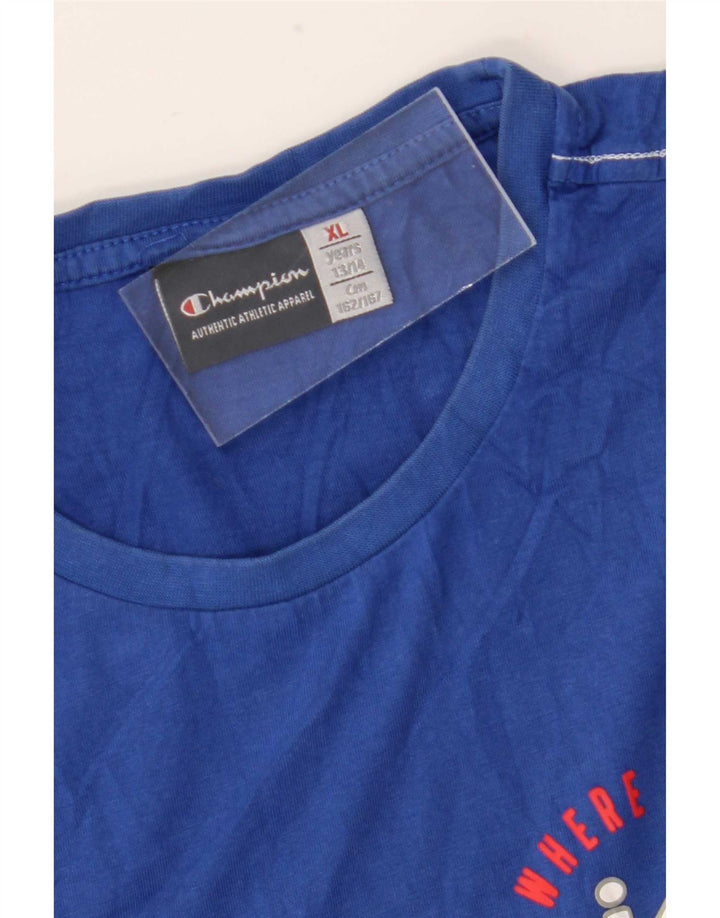 Canotta grafica Champion da ragazzo 13-14 anni XL Blu