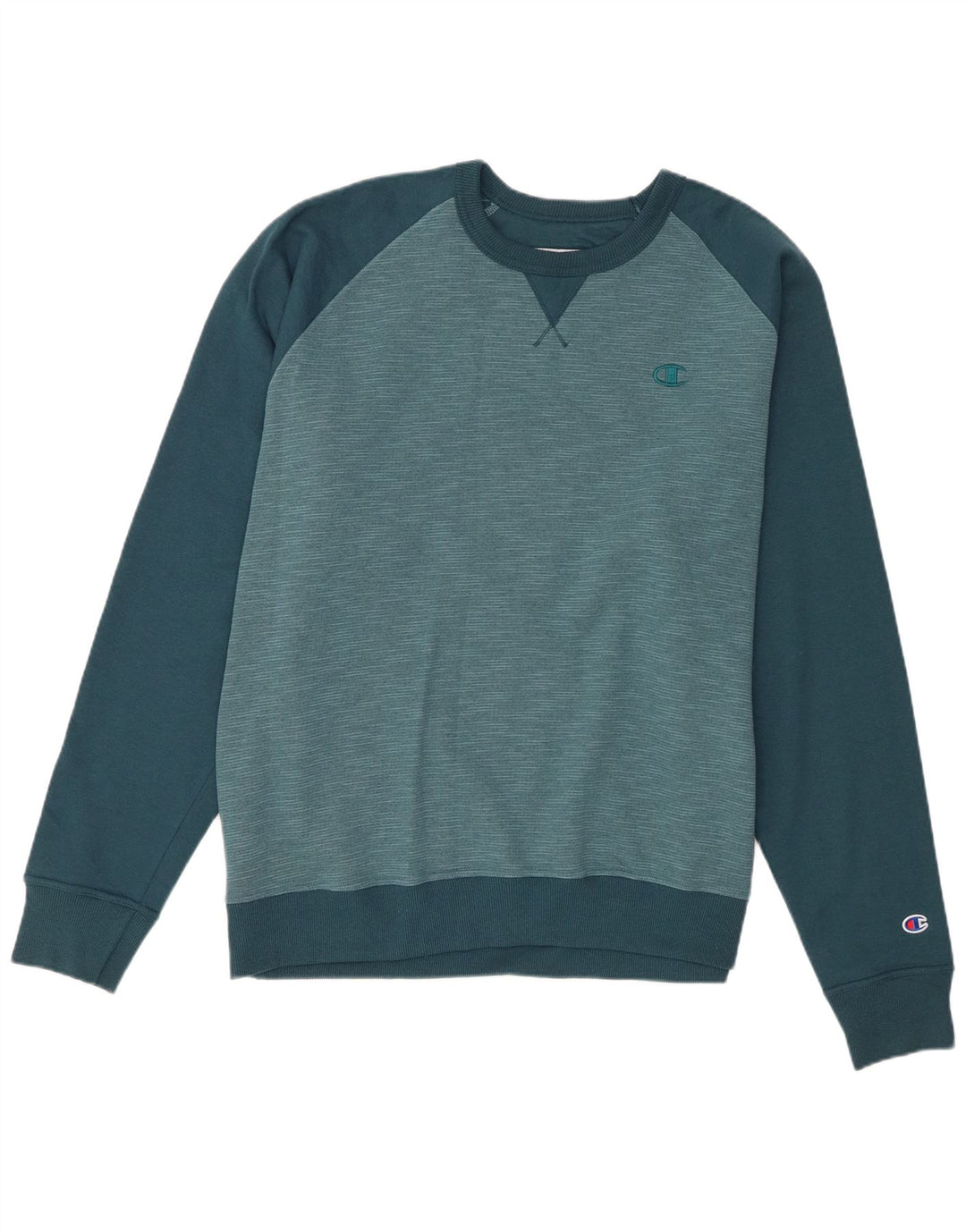 Felpa da uomo Champion Jumper XL Blu Colourblock Cotton