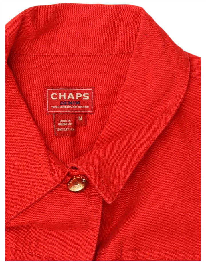 Giacca di jeans da donna CHAPS UK 14 Cotone rosso medio