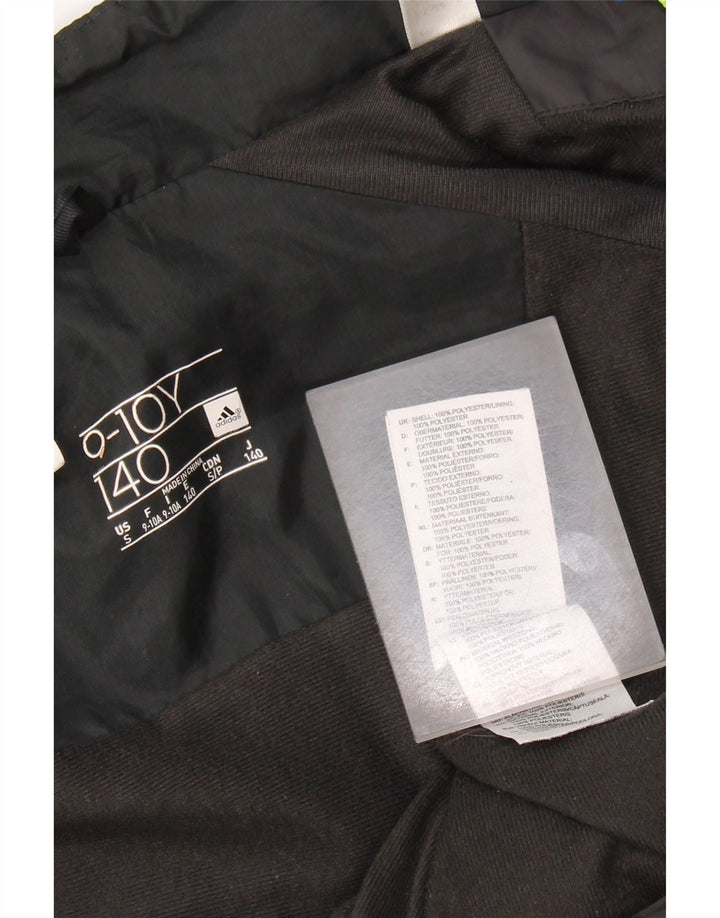 Giacca a vento Adidas da ragazzo 9-10 anni in poliestere color block nero