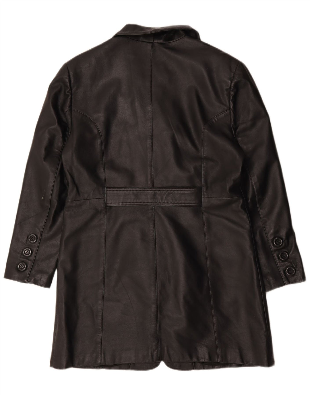 Cappotto in pelle da donna Akaso UK 18 XL Pelle nera