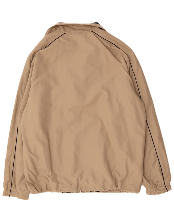 Champion Mens Tracksuit Top Jacket Medium Beige Polyester