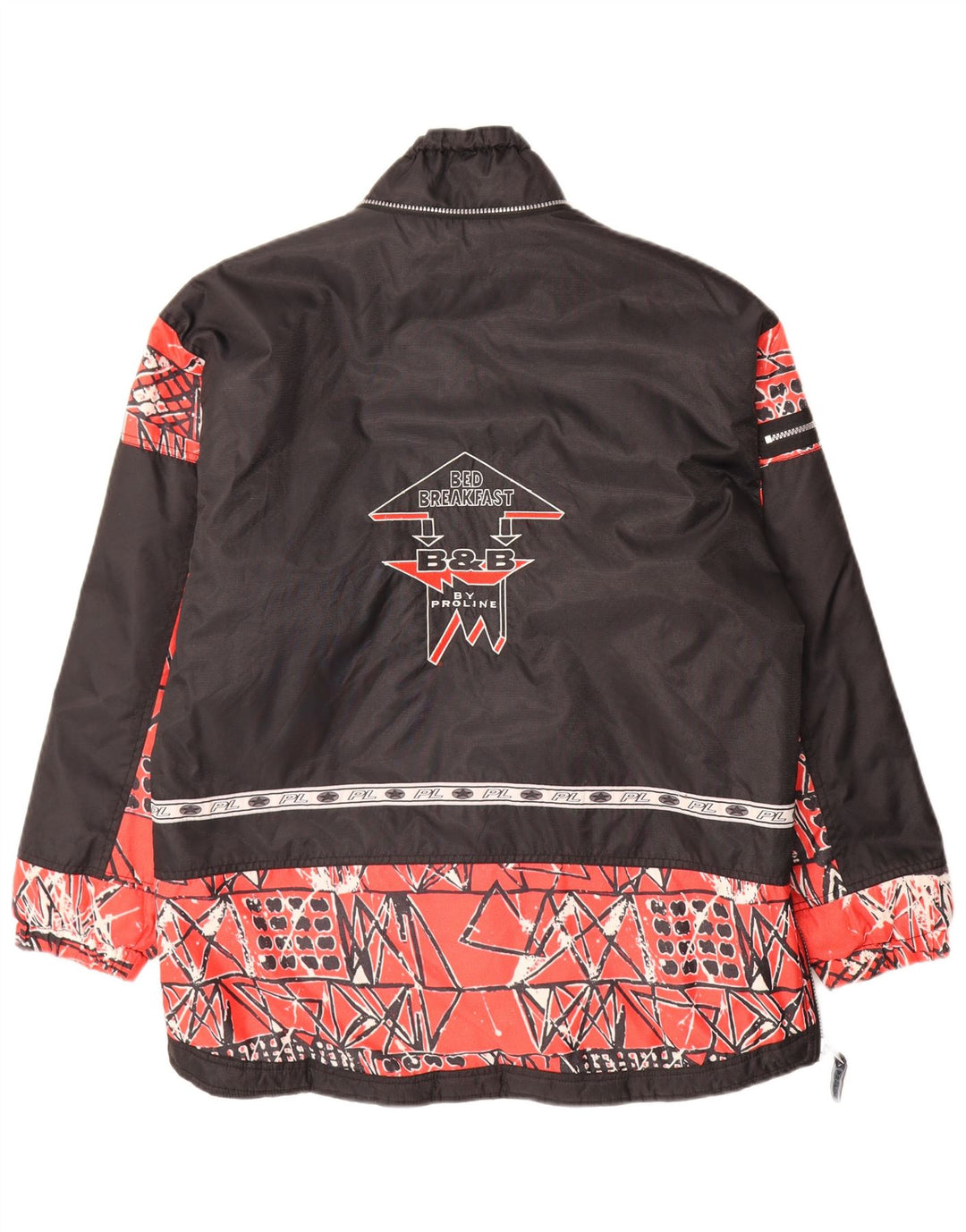 Proline Giacca anorak grafica da uomo UK 40 Large Rosso geometrica in poliammide