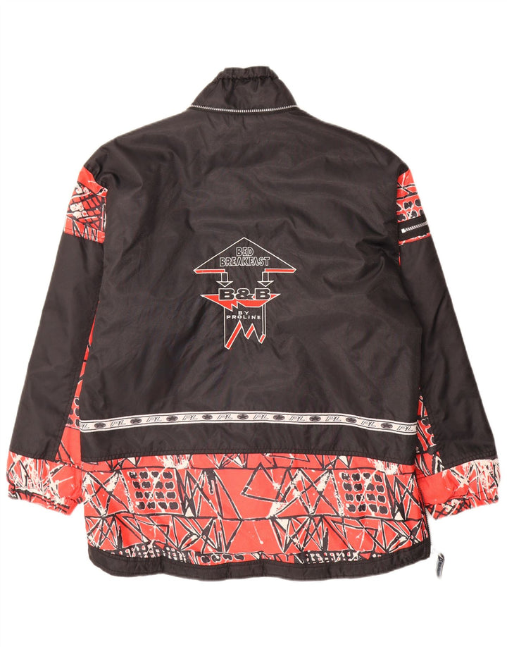Proline Giacca anorak grafica da uomo UK 40 Large Rosso geometrica in poliammide