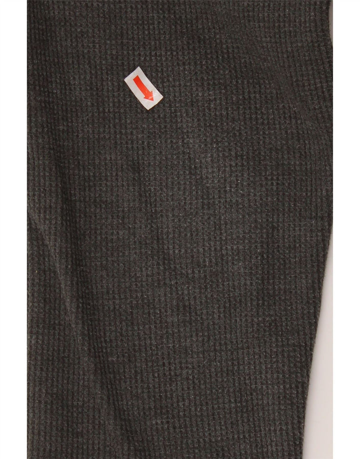 MOUNTAIN WAREHOUSE Mens Zip Neck Sweatshirt Jumper Large Grey Cotton