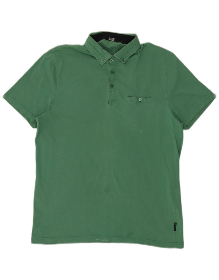 Polo da uomo Ted Baker taglia 4 grande in cotone verde