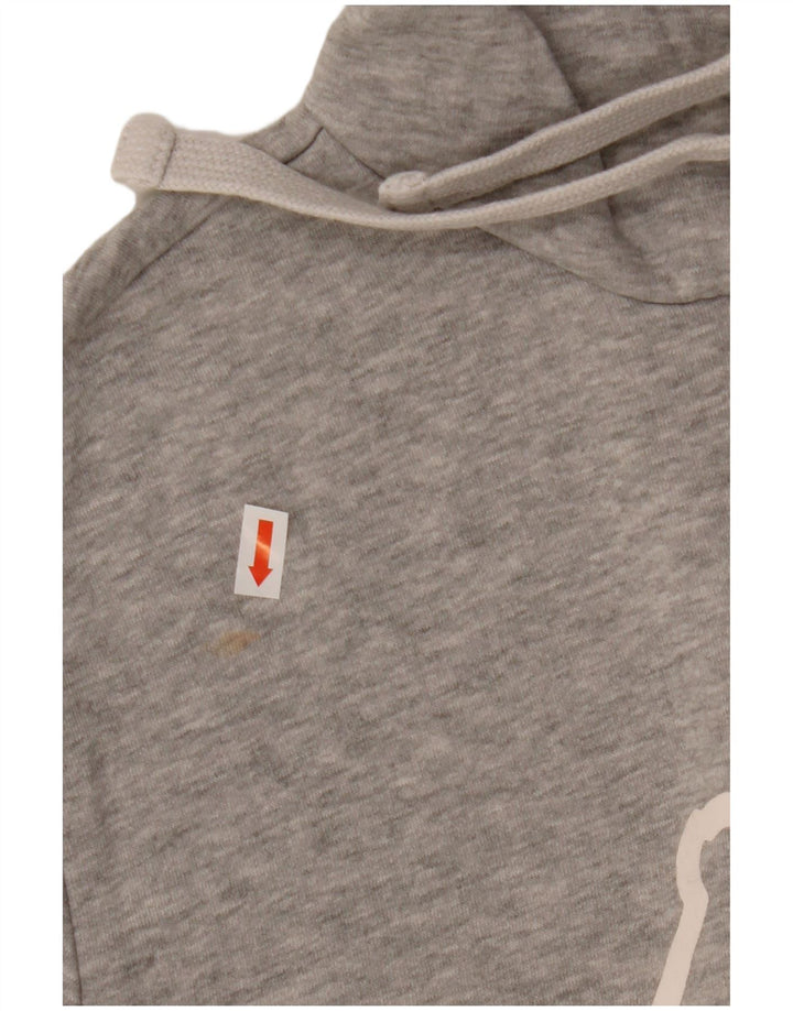 KAPPA Mens Graphic Hoodie Jumper Large Grey